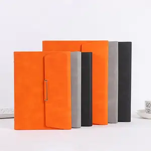 Wholesale A5 Hardcover Notebook PU Leather Journal with Spiral Binding Thread Sewing Saddle Stitching for Business Office Use