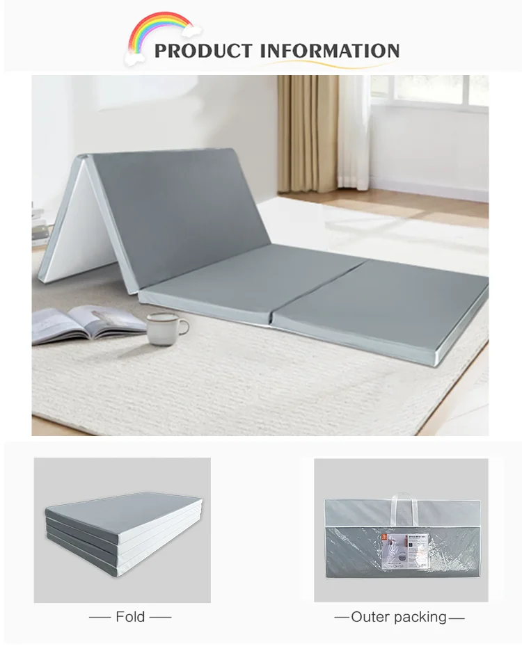 OEM ODM Service Yoga Camping Outdoor Waterproof 4 Folding Memory Foam Mattress manufacture