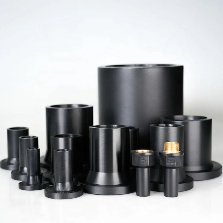 PE100 HDPE SDR11 PN16 Butt Fusion Fittings Water Pipe Connections HDPE Flange High-Density Polyethylene Pipe Fittings