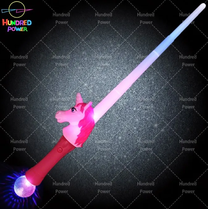 Hundred Power Light Up Expandable Unicorn Saber Prism Sword - Buy Light ...