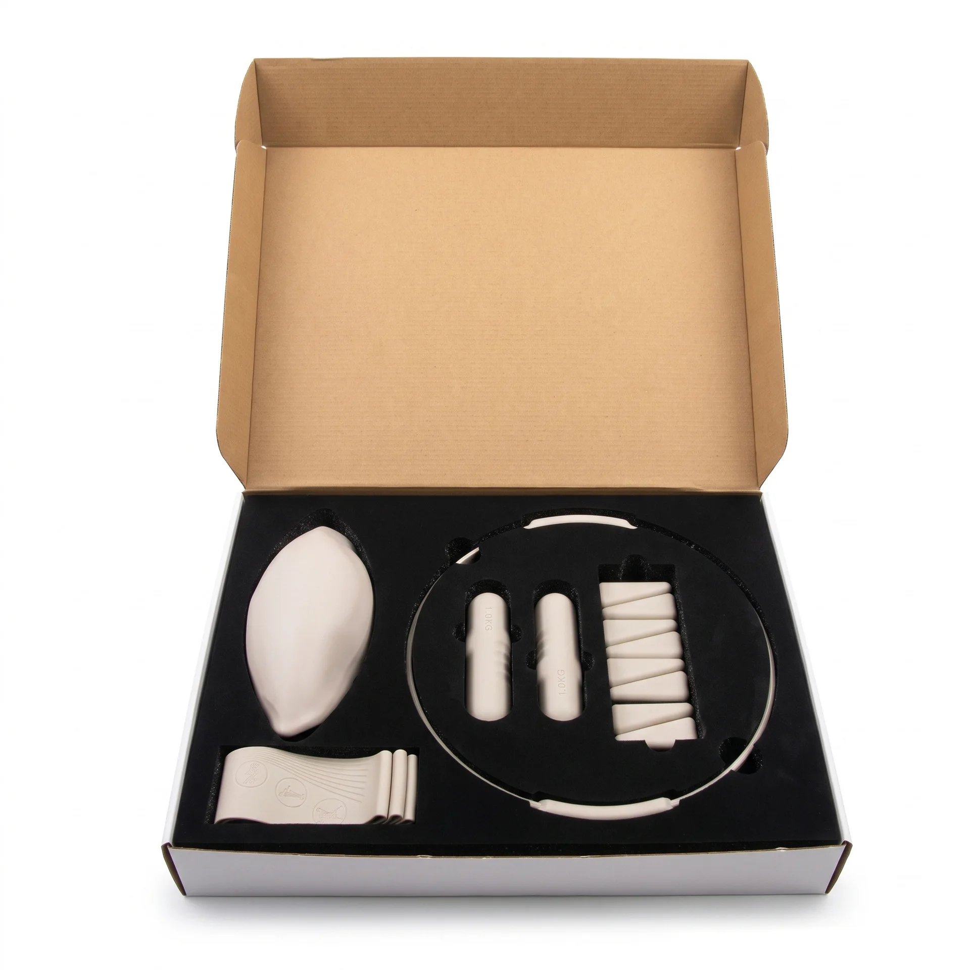 Pilates Set Silicone With Iron Weights Hook & Loop Fastener Detachable, for Training With Pilates Balls & Rings