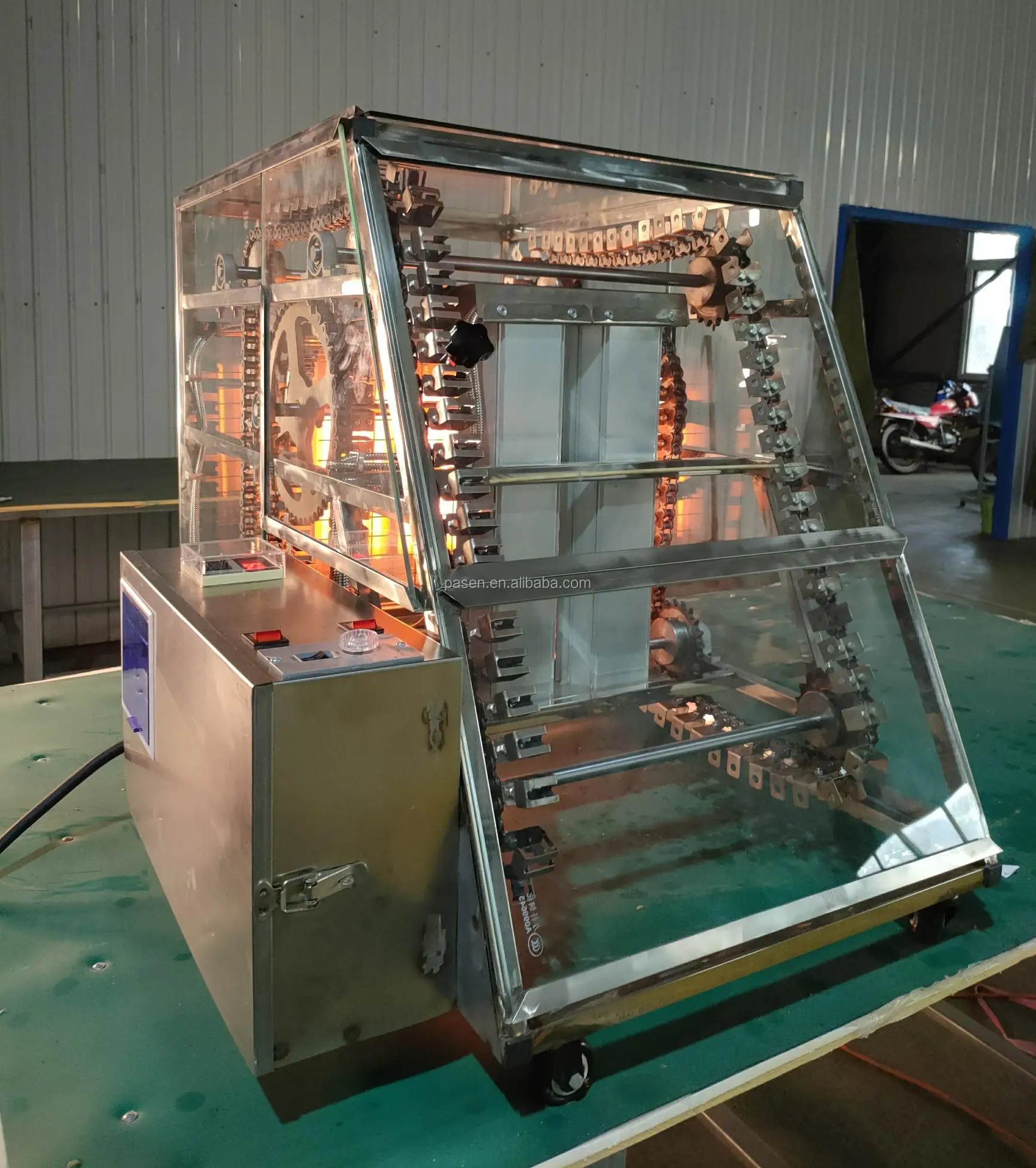 Commercial Fish Grill Machine Sausage Grill Machine Rotating Bbq Grill