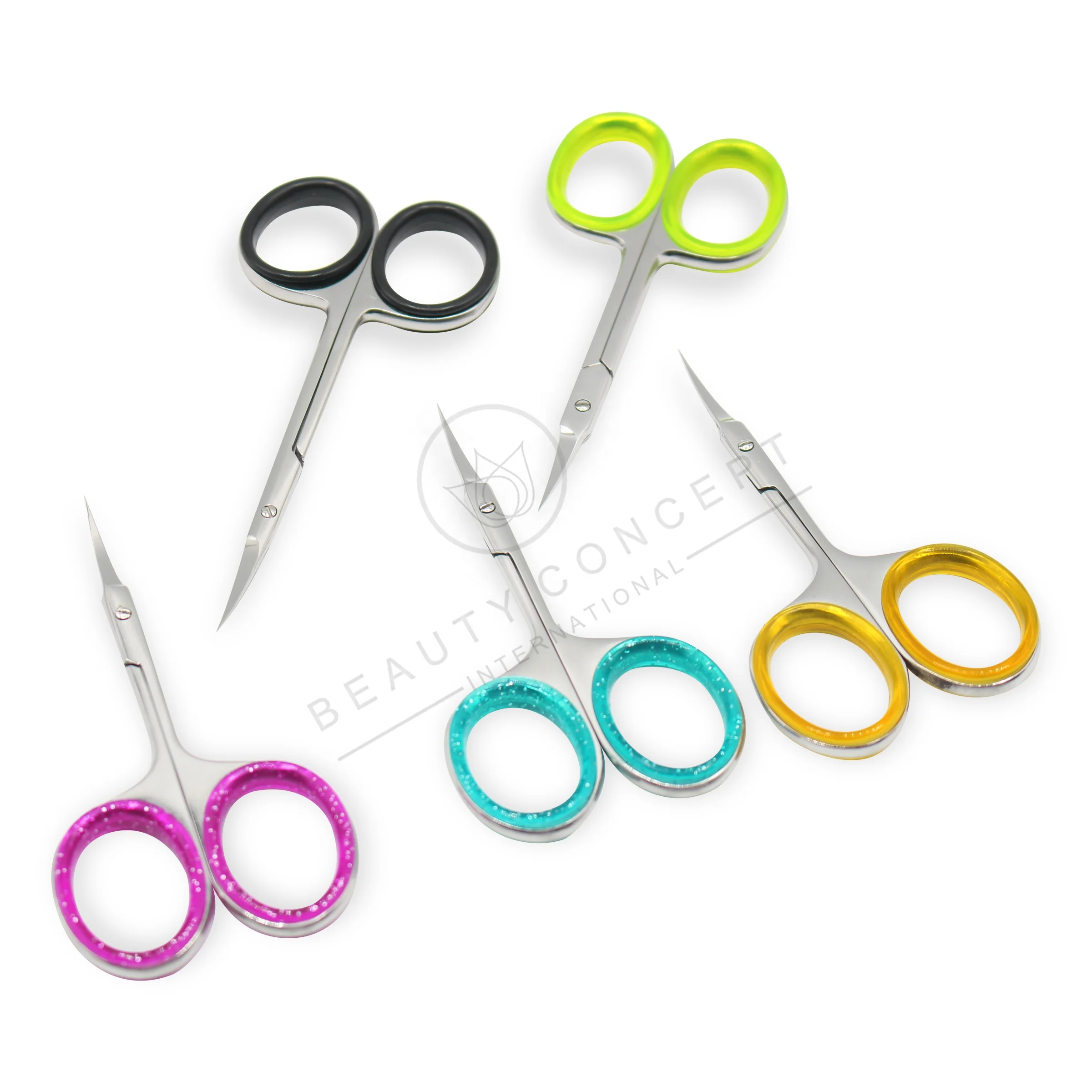 Premium Large Finger Loop Style Cuticle Scissors With Tower Tip Precise Cut for Manicure and Pedicure