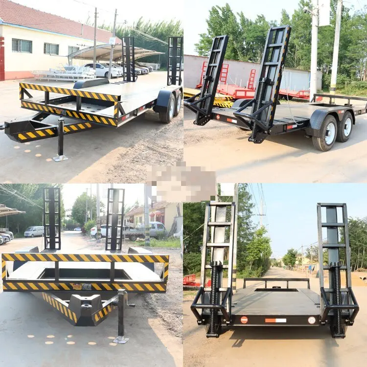 自動車輸送ミニ牽引可能バックホー小型掘削機不動トレーラー