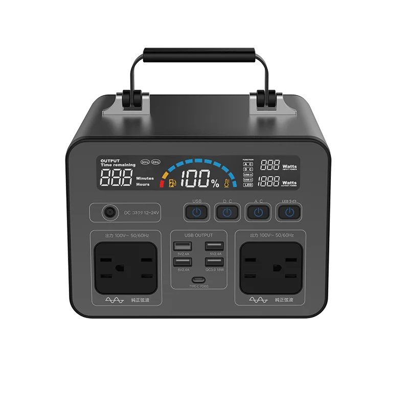 High capacity outdoor Portable solar rechargeable 500wh/135000mAh Lithium Battery power stationn portable solar generator