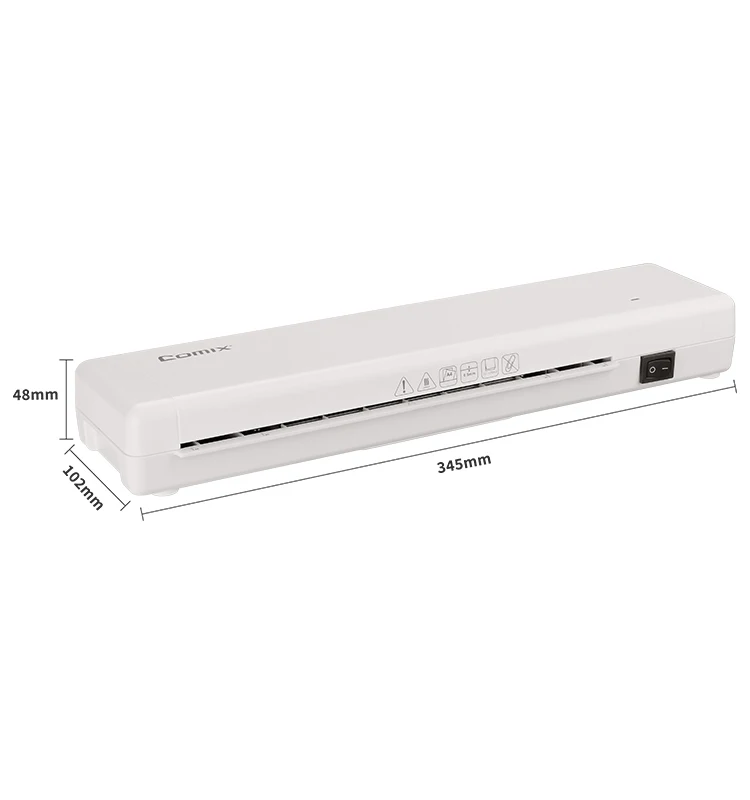 2022 Comix Brand New Design 2 Roller 1 Gear A4 Paper Size Laminator Type F9099 With Good Quality and Competitive Price