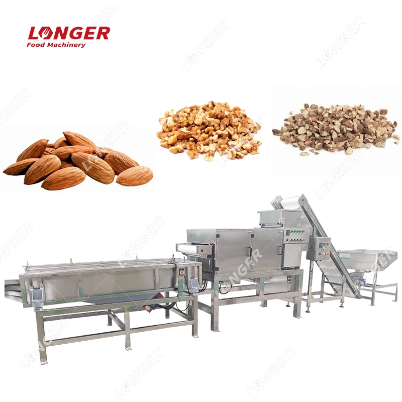 Industrial Nuts Slicing Tropical Almond Pistachio Cutting Machine