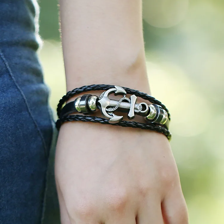 Men Bracelet Multi Style Adjustable Anchor Premium Durable Resistant Waterproof Paracord Handmade Wristband