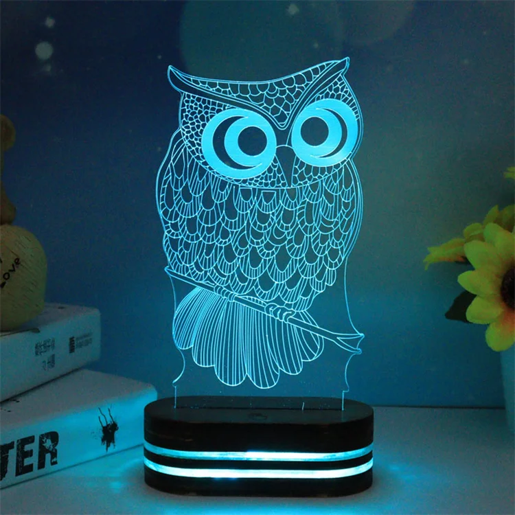VETRO LED LIGHT 3S 新品未使用 Kids Gift LED Lamps - Touch 7 Color USB Acrylic 3D Night Light