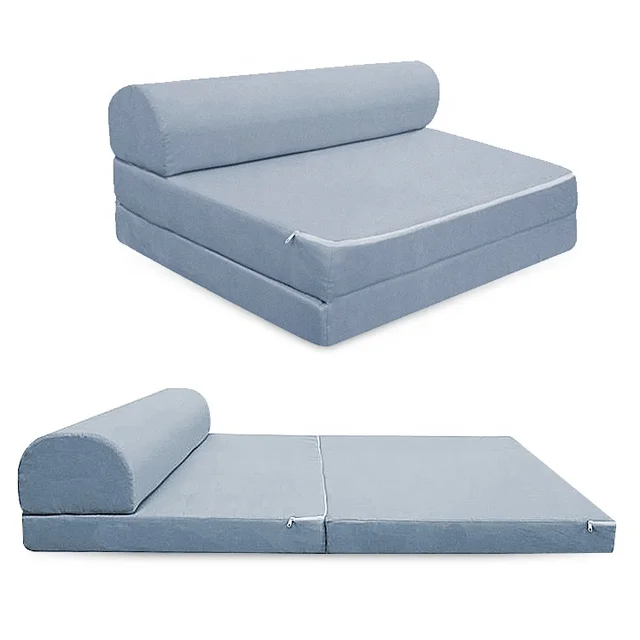 Compress Sofa Modern Traditional Design Folding Sleeper Sofa Bed Fabric Upholstery for Hotel Use & Home Living Room Sofas