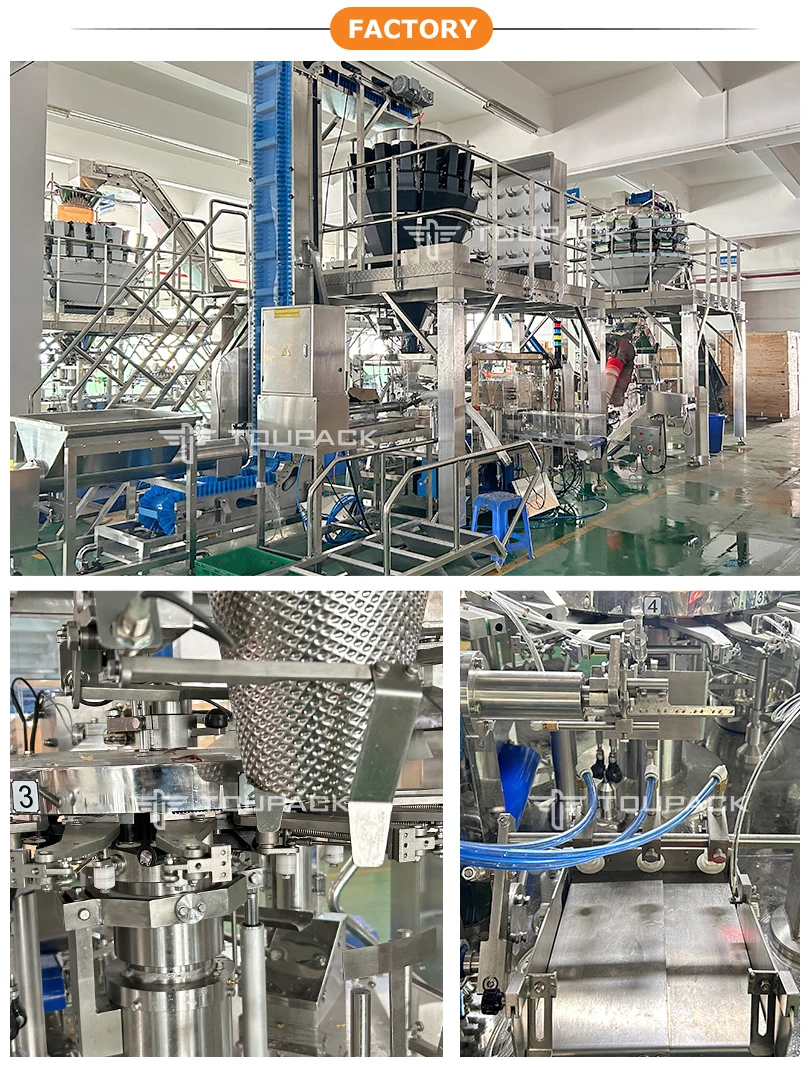14 Heads 220V Multihead Weigher Packing Machine with 1 Year Warranty for Automatic Quantitative Bagging