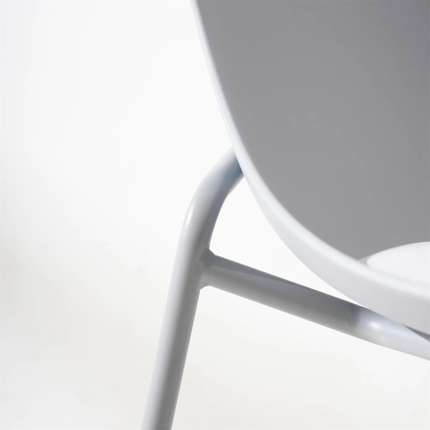 Modern Nordic Colorful Simple Creative Design Metal Leg Armless Yellow Green Color Dining Office Chairs for Restaurant