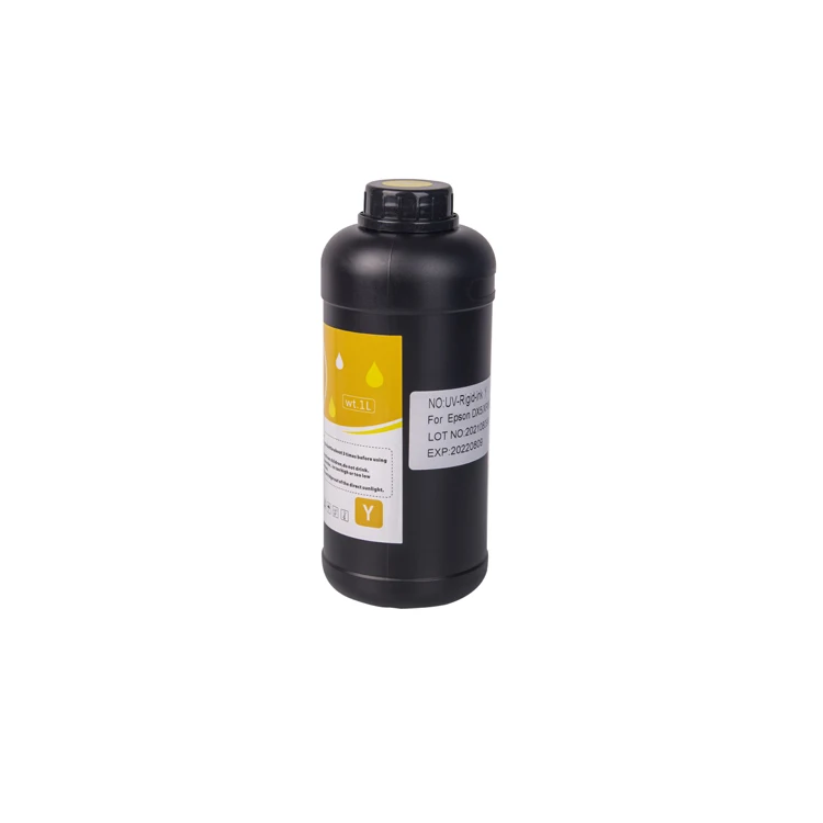 Odorless Digital Pvc Pcb Metallic Ceramic Tiles Glass DX5 Head LED Curable UV Ink for Epson Mimaki