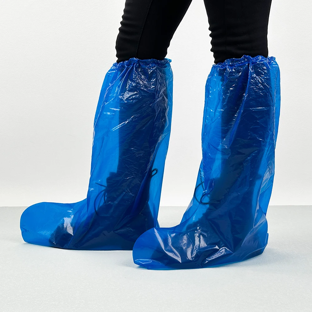Men and Women Disposable Waterproof Plastic Shoe Covers Rain Gear