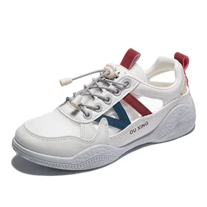 Women's Sports Casual Shoes Hollow Mesh Breathable Lace-Up Closure Spring and Autumn Trends Made in China