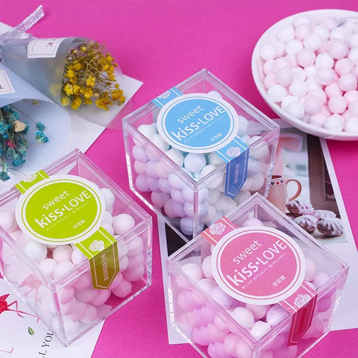 Asixx Candy Box, Mini Candy Box, 50pcs/ Set Gift Party