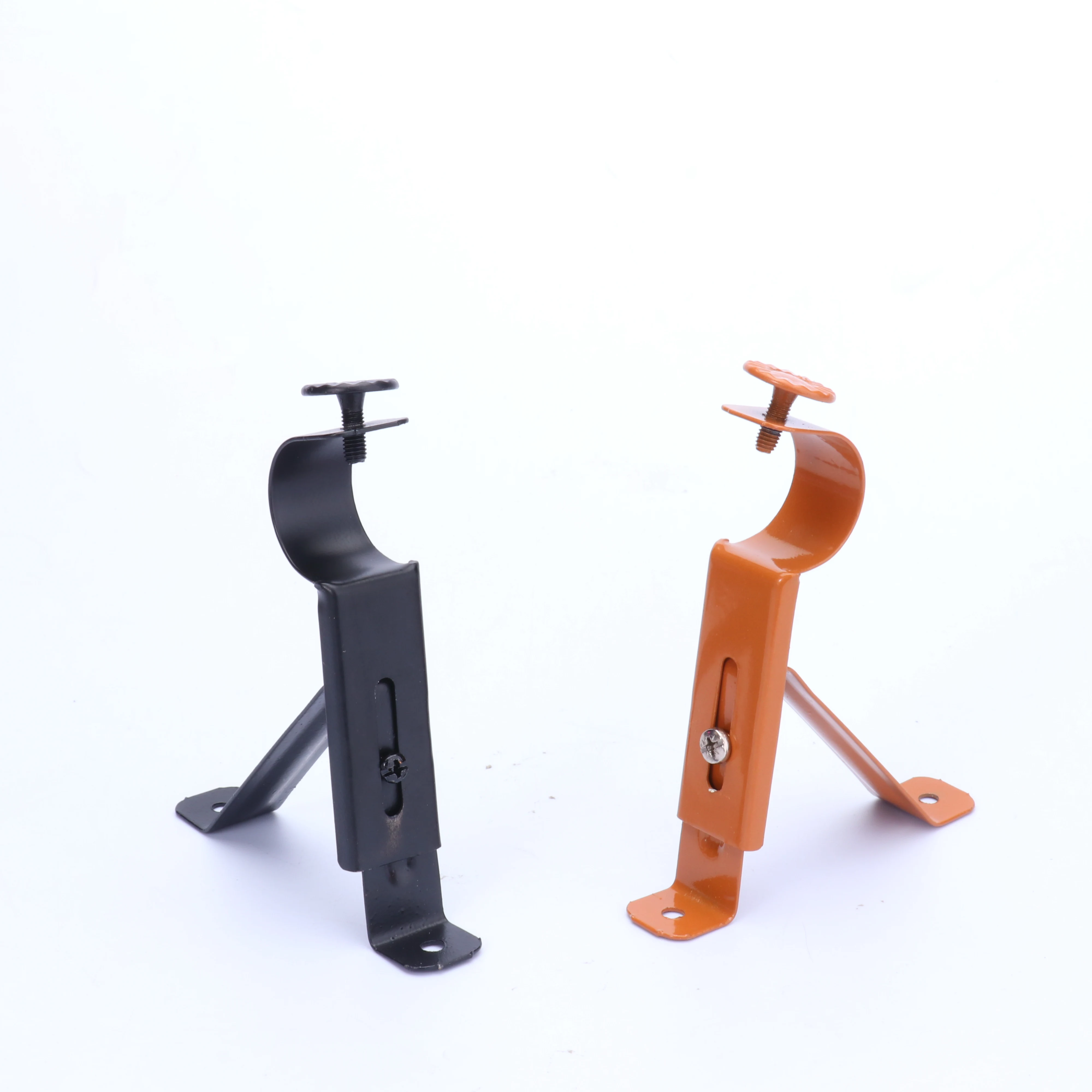 Convenient Curtain Rod Bracket Without Flower Single Bracket Curtain Holder Export Iron Bracket Thickened Reinforcement