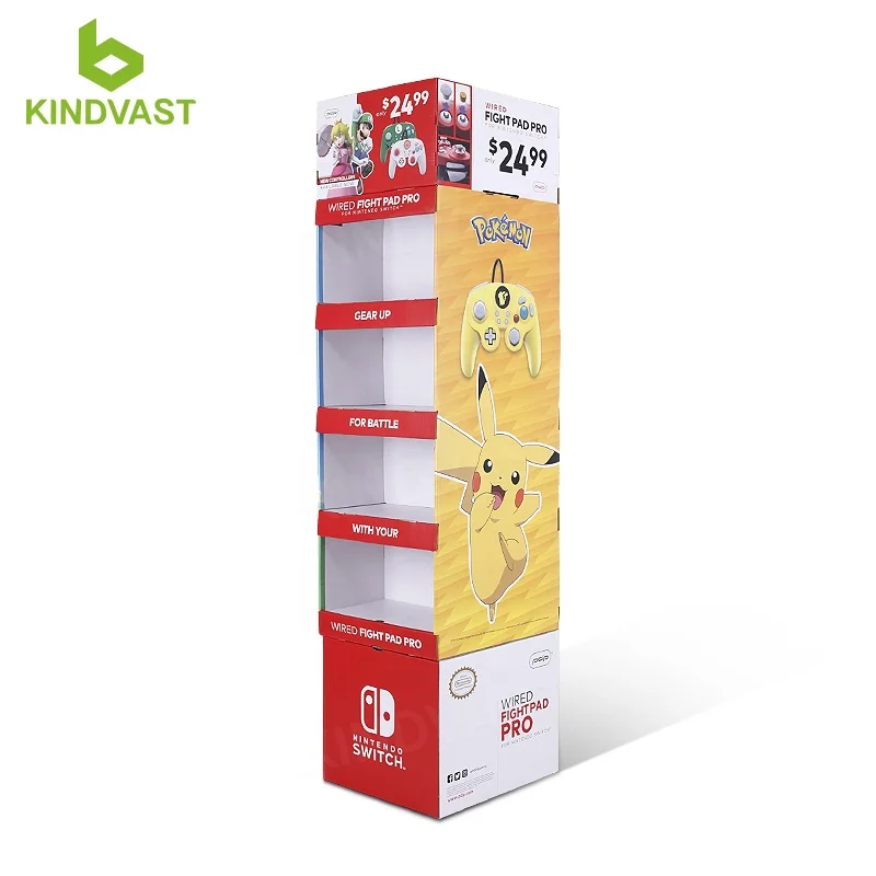 Cardboard Product Display for Video Game Display Stand Game Display Rack