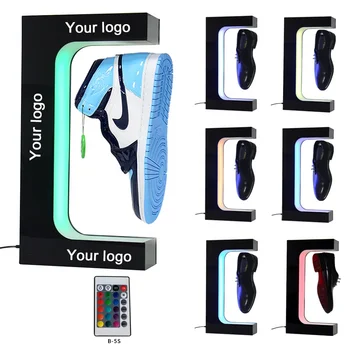 Customized Acrylic shoe display magnetic levitating shoe display Magnetic floating shoe display for rack stand