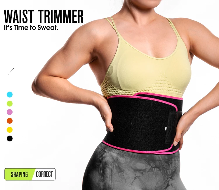 Wrap Sweat Workout Neoprene Waist Support Waist Trainer Back Support Belt Buy Pink Latex Waist