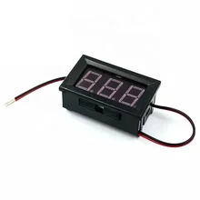 Two wire DC voltmeter with 0.56-inch LED digital voltmeter DC4.5V-30.0V reverse protection