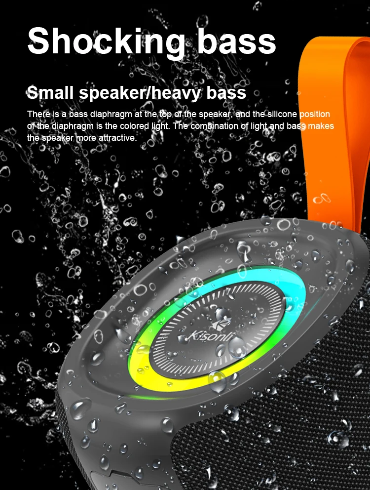 Kisonli Q40 China Manufacturer Mp3 Mini Subwoofer Portable Bt Speaker