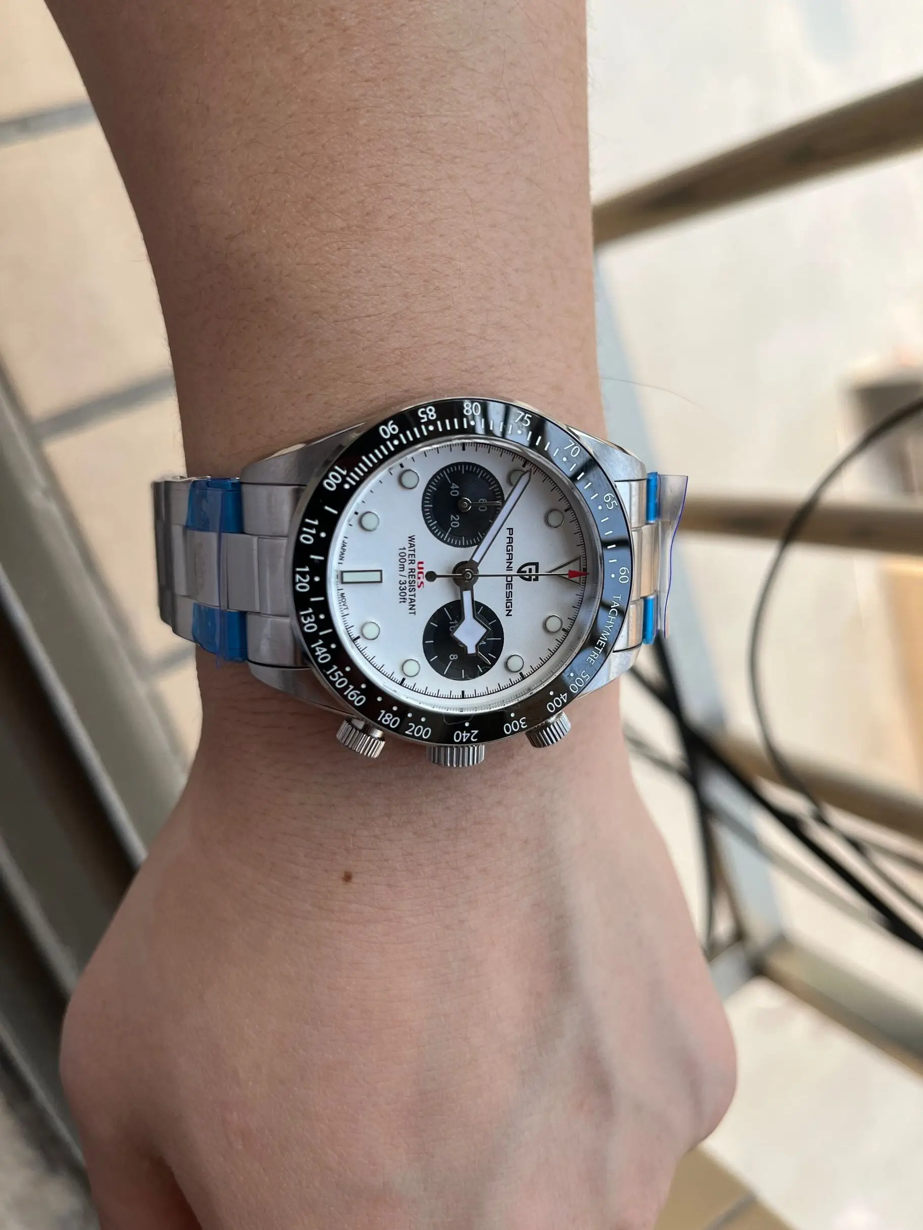 PAGANI DESIGN 1718 Orologio da Polso Cronografo al Quarzo da Uomo con  Cinturino in Nylon Classico Movimento Giapponese Vk63 Impermeabile Moda  Orologio