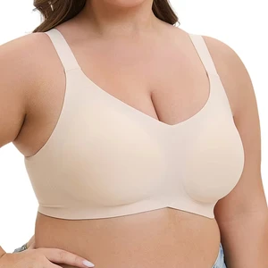 European Size Extra Large Size Seamless Wireless Underwear Women's Bra