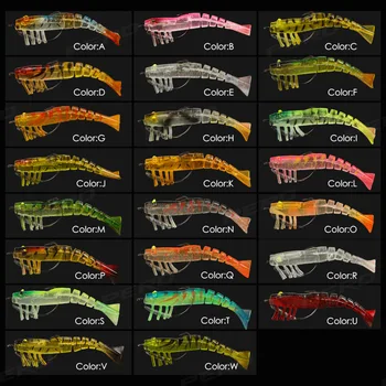 CHEERY 90mm 8.5g Saltwater Soft Live Shrimp Fishing Lure Luminous Artificial Bait Jointed Prawn Bionic Bait – Soft Lure – view 4