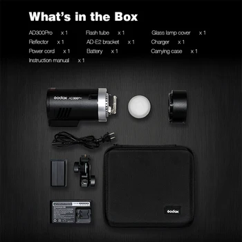 GODOX AD300Pro Outdoor Flash Strobe Moonlight 300Ws TTL 2.4G 1/8000 HSS With Battery Bi-Color Modeling Lamp Photography Shooting product image