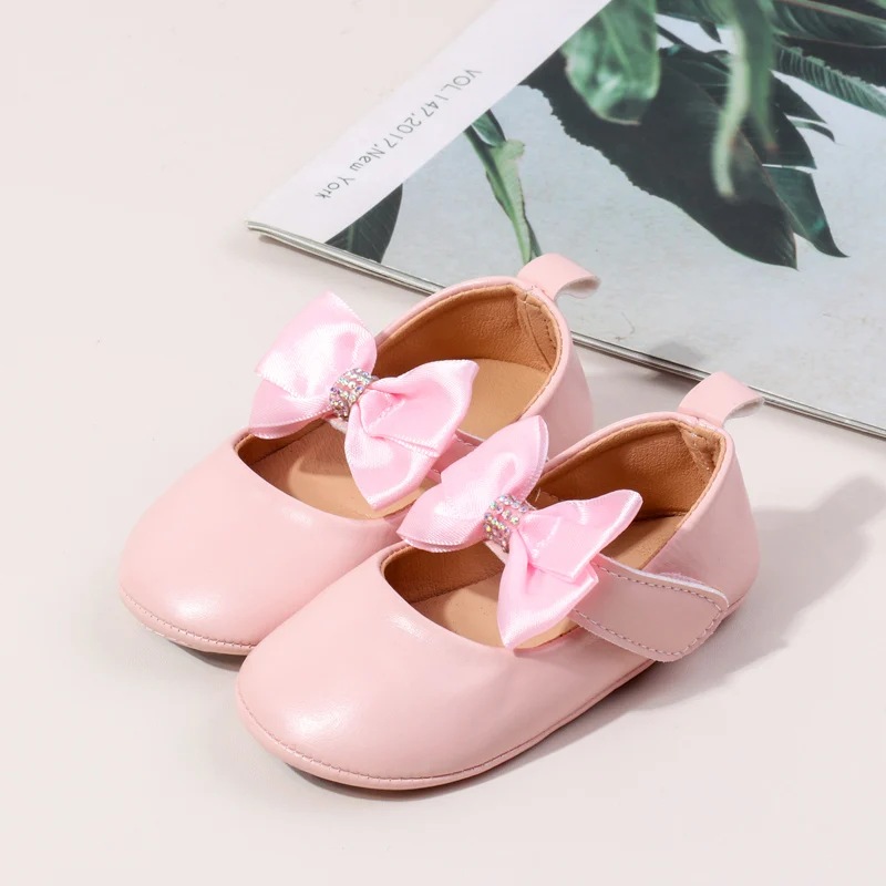 2024 New Design High Quality Princess Shoes Summer Spring Baby Girl Beautiful Butterfly Bowknot Soft PU TPR Anti-slip details