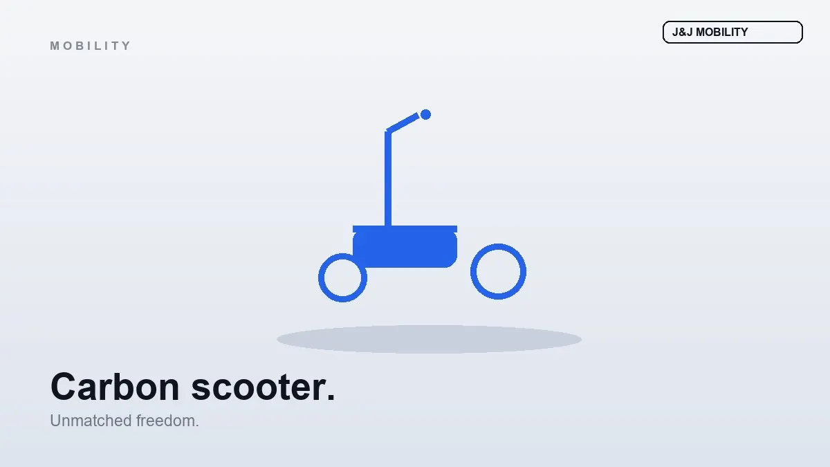Experience Unmatched Freedom with a Carbon Fiber Mobility Scooter