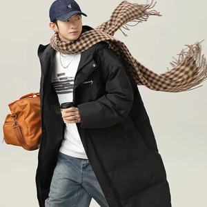 2026 Men's Mid-Length Hooded Cotton-Padded Bomber Jacket New Thick Warm XL OEM & ODM