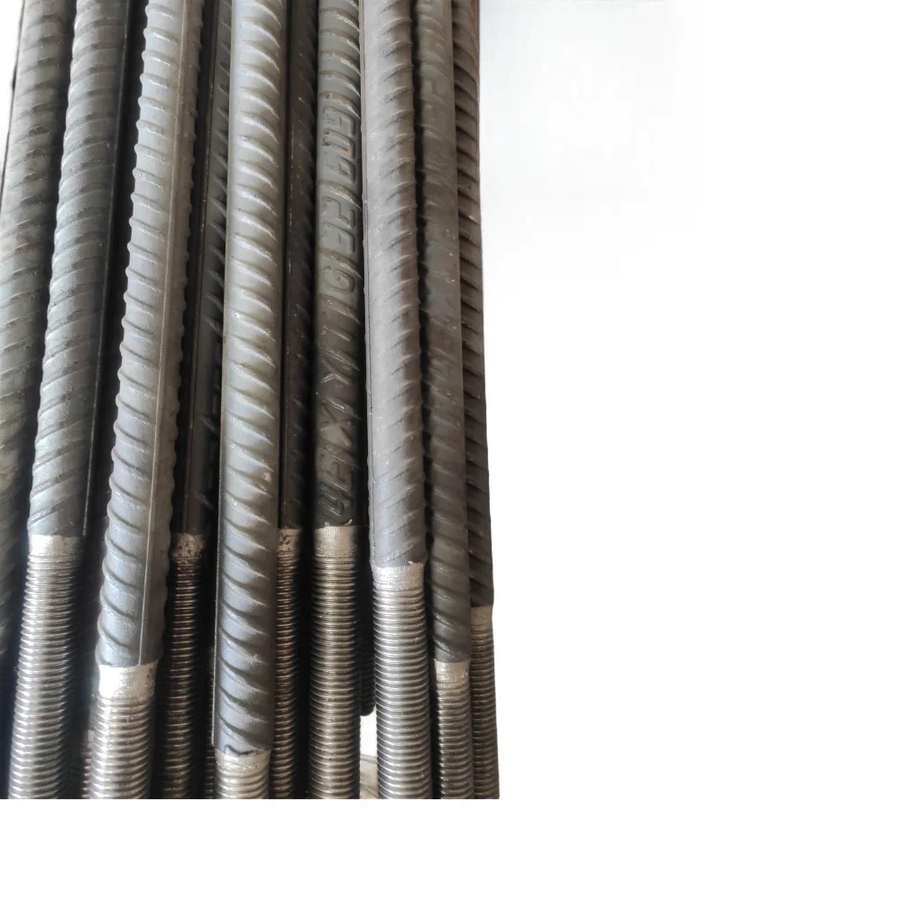 Galvanized Threaded Bar with Nut Coupler Bearing Plate Rock Grouted Steel Bolt Rock Dowels Resin Roof Bolt