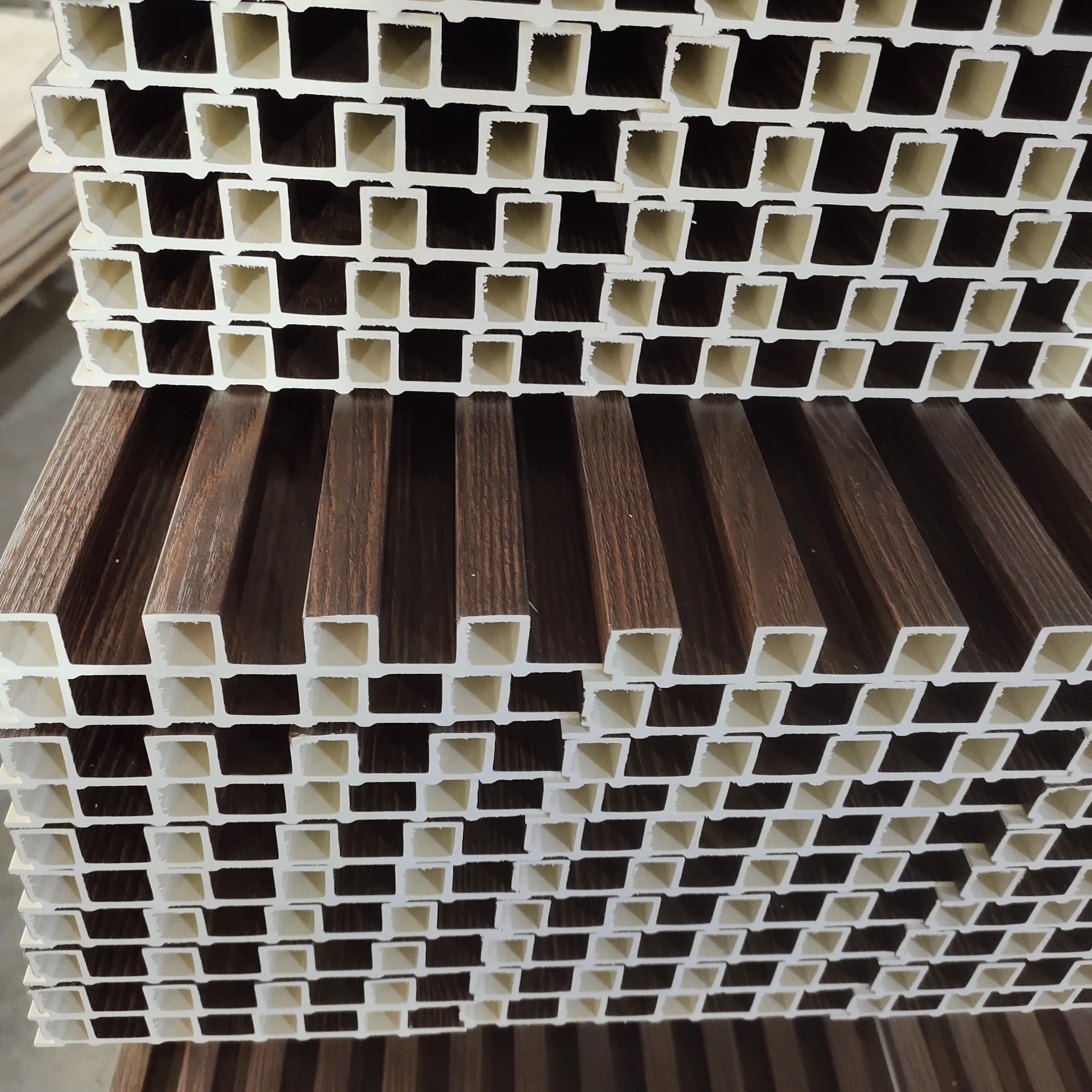 Pvc Wood Effect Pwc Wall Panel for Wall Interior Pvc Wall Panels Green