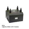 Inflatore con 4 ugelli