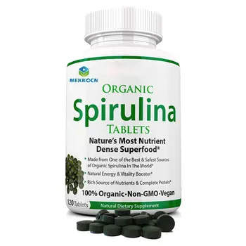 100% Organic Spirulina Tablets Superfood Spirulina Tablet Vegan Spirulina Tabelet 250mg