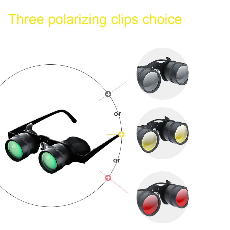 Portable High Definition Glasses Fishing Hand-Free Binoculars