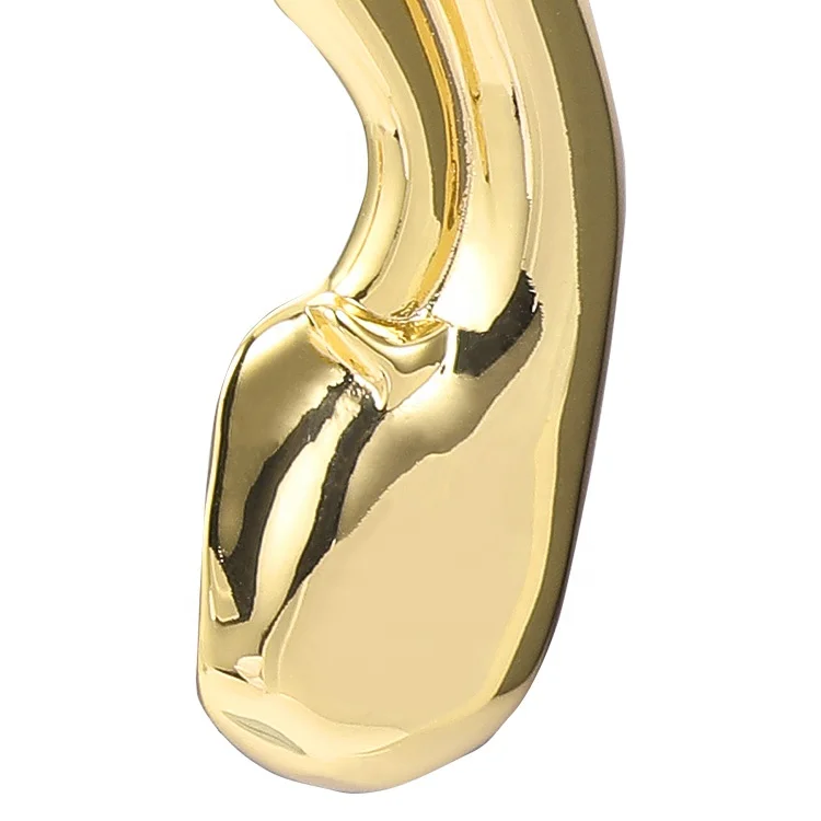 latest high quality 18k gold plated brass jewellry earlobe clip