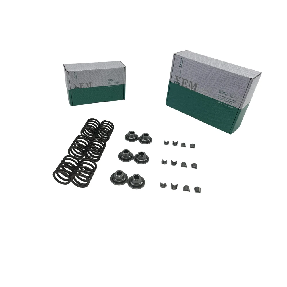 Excavator Accessories 3TNC80 Valve Spring Kit Spring Seat & Retainer for Yanmar Engine Rebuild Kit