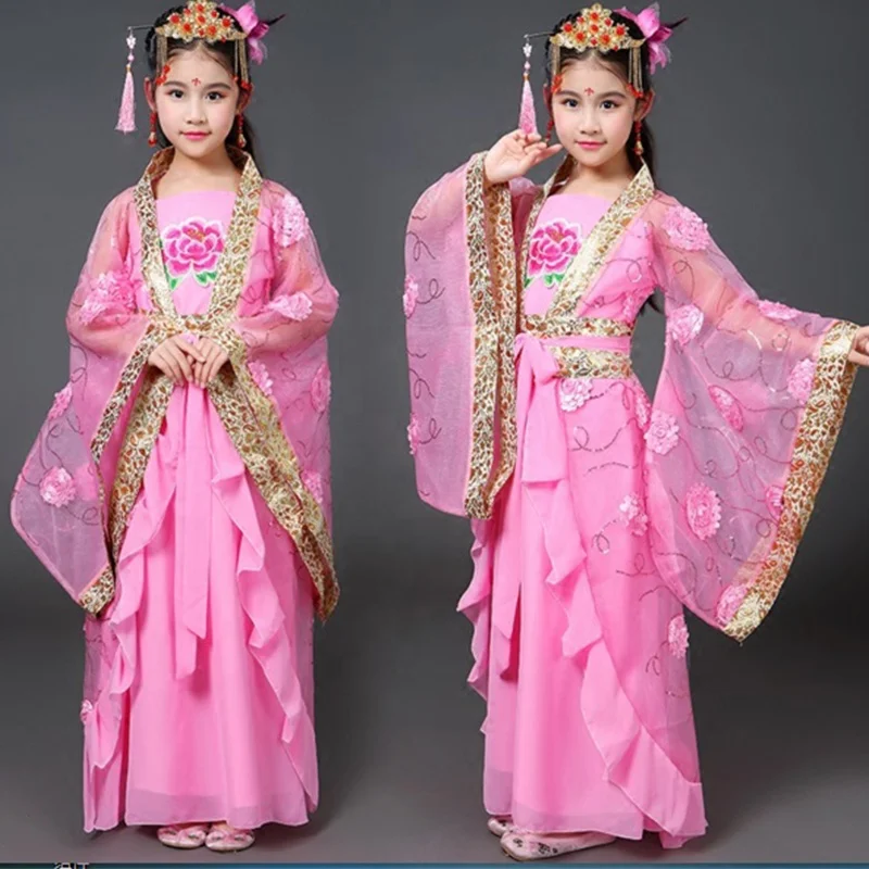 Trang Phục Nhà Đường Mùa Xuân Và Mùa Thu Cho Bé Gái Hán Phục Trẻ Em Trang  Phục Cổ Trang Váy Mùa Hè Cho Trẻ Em Phong Cách Trung Quốc Váy Siêu