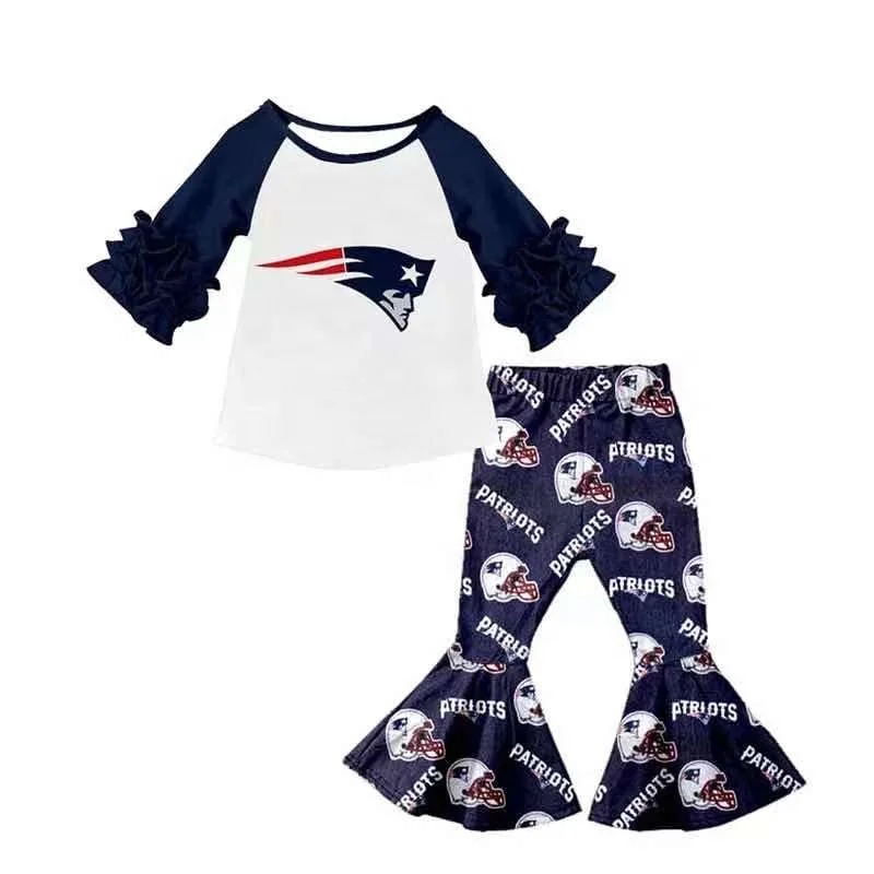 Boutique Girls Clothing Sets Football Team Outfit Short Sleeve Bell Pant  Sets Children Clothes - Buy Baby Outfits,Girl Sports Clothes Sets,Baby  Girls' Clothing Sets Product on 