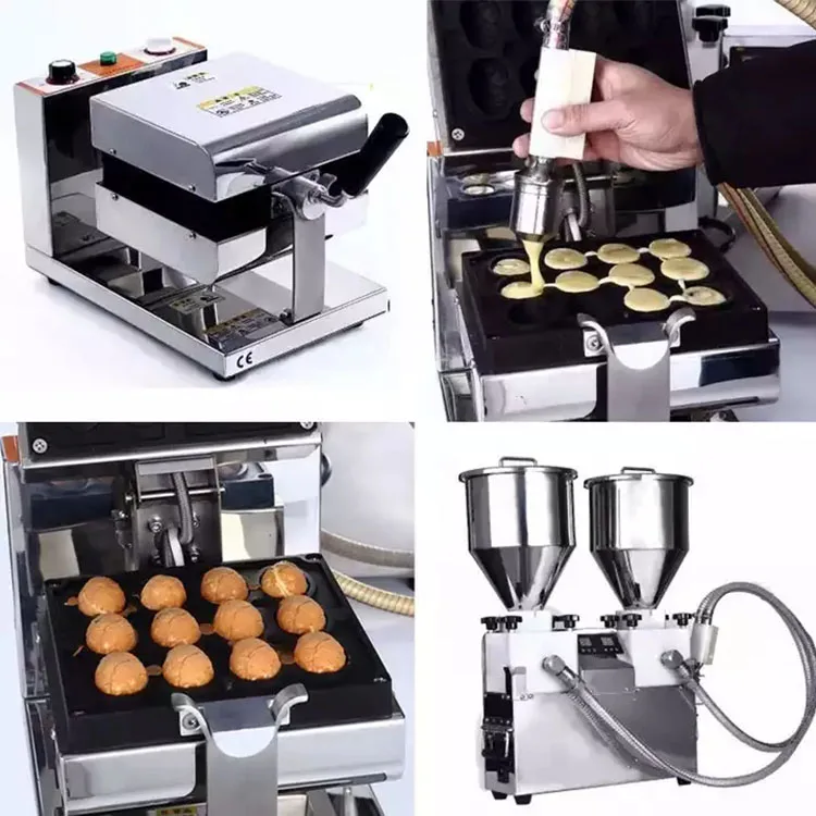 Commercial Electric Stainless Steel Bubble Waffle Street Food Nonstick