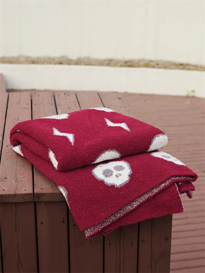 product new arrival wholesale 100 super soft microfiber knitted throw blanket for home decoration sjs-65