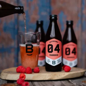 White Raspberry Beer 33cl Bottle Bertinchamps Fruit Natural Belgium Local Brewery Authentic Custom Logo Wholesale Sweet Fresh