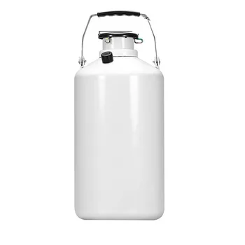 BestEquip 3L Liquid Nitrogen Container Aluminum Alloy Liquid Nitrogen Tank Cryogenic Container with 3 Canisters and Carry Bag