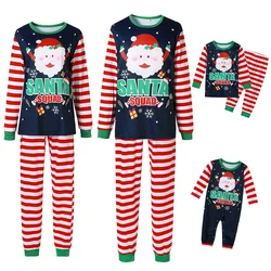 Family Matching Outfits Christmas Pajamas Sets Xmas Adult Kids Cute Nightwear Payjamas Cartoon Sleepwear Suit