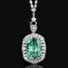 Para green pendant with wild chain