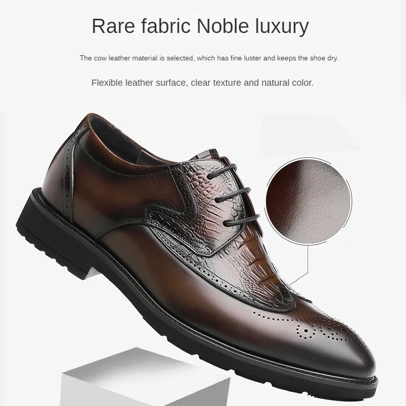 Men's Premium Leather Oxford Shoes – Business Formal Attire