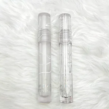 New Custom Logo 2.8ml White Lip Gloss Packaging With Silicone Tip